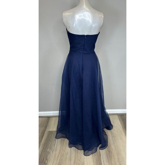 Theia Teresa Strapless Draped Gown Size 10 $795 - Picture 9 of 10